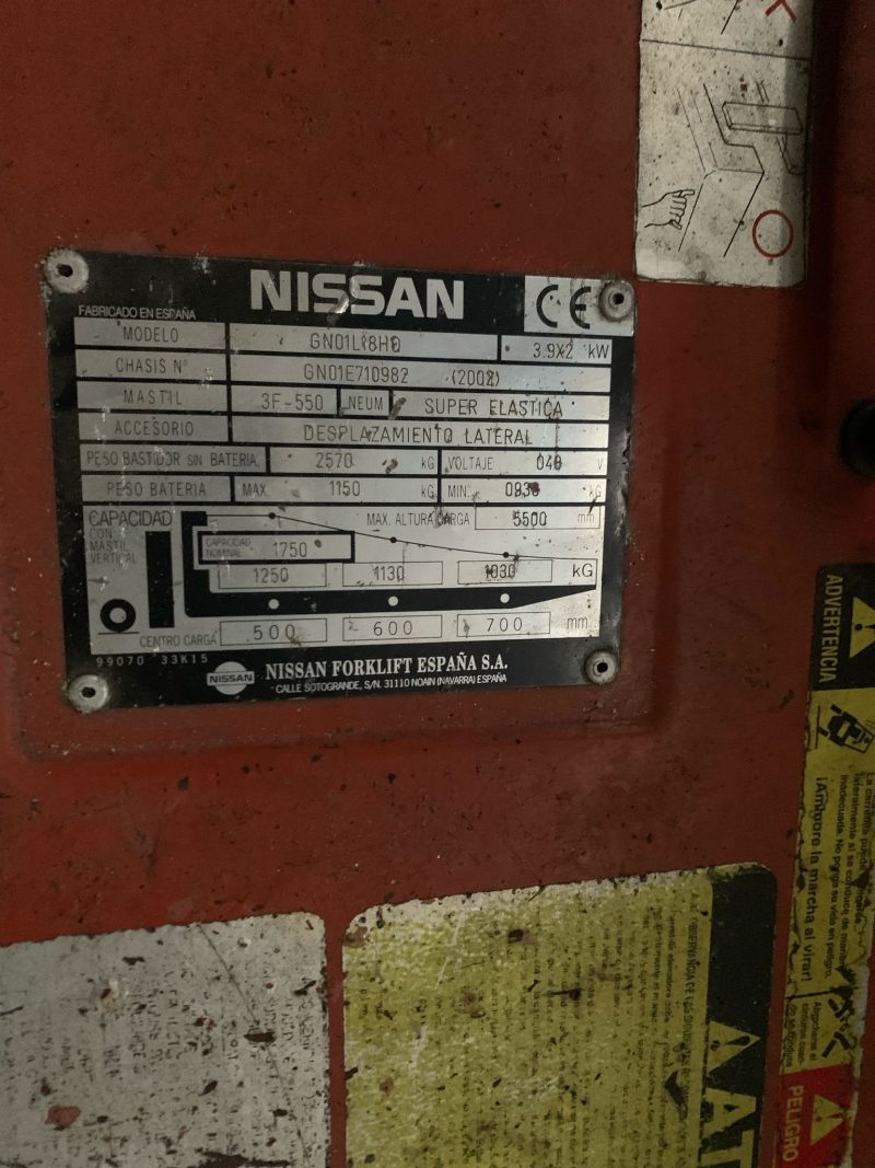 CARRETILLA ELECTRICA 18 HP NISSAN