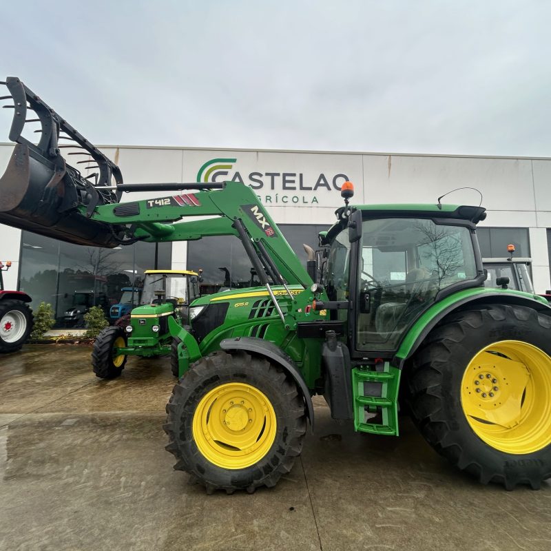 TRACTOR JOHN DEERE 6115 R CON PALA MX T412